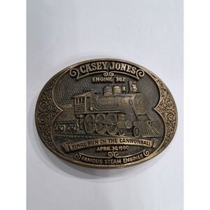 belt buckle Railroad Buckle Club Casey Jones Engine 382 Final Run of‎ Cannonball
